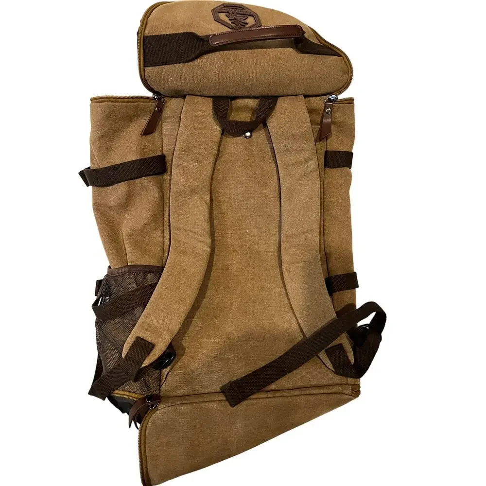 Colorful Travel Canvas Top Loading Backpack